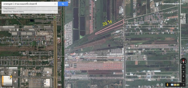 ที่ดินขาย ใกล้ตลาดไท เหมาะสำหรับสร้างโรงงาน และ ห้องเย็น 20 ไร่ รูปที่ 1